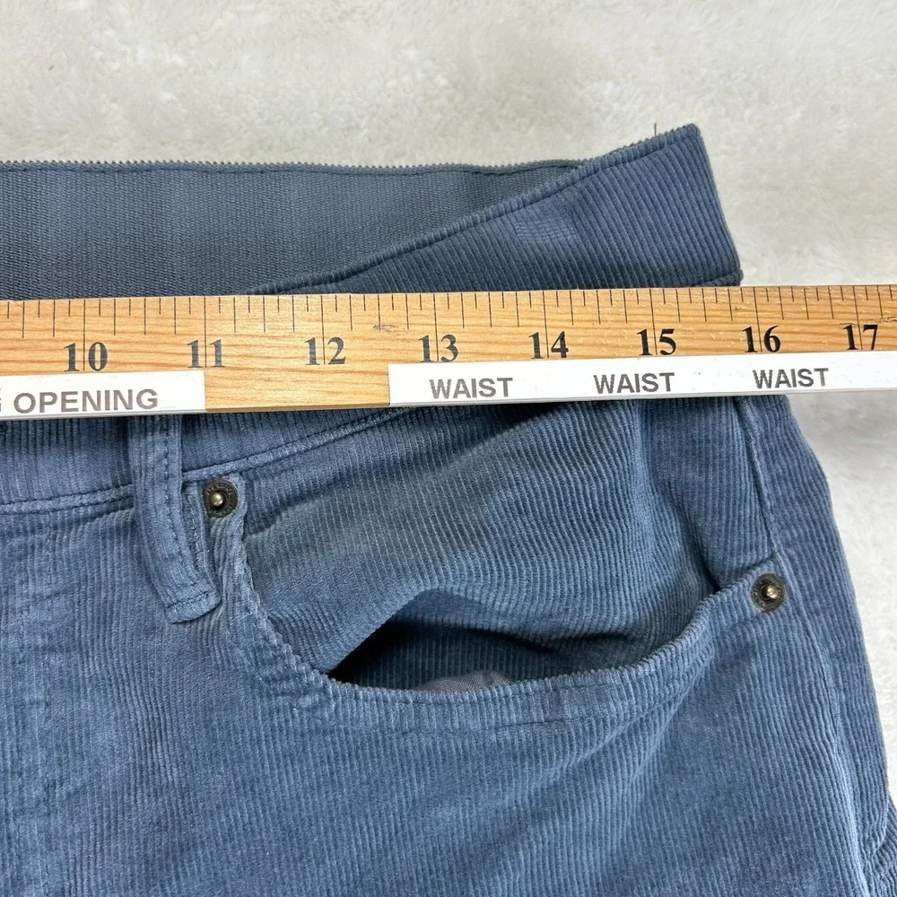 Marine Layer Corduroy Pants Mens 32x30 Blue Mid Rise Slim Straight Fit Classic